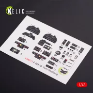   Kelik F-82 (F,G) Twin Mustang interior 3D decals for Modelsvit kit 1:48 (K48013)