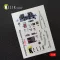 Kelik P-47M Thunderbolt interior 3D decals for Tamiya kit 1:48 (K48014)