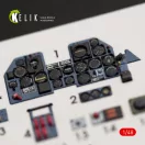 Kelik P-47M Thunderbolt interior 3D decals for Tamiya kit 1:48 (K48014)