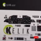 Kelik P-47D Razorback interior 3D decals for Tamiya kit 1:48 (K48015)