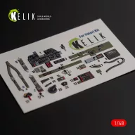   Kelik P-47D Thunderbolt interior 3D decals for Italeri/Academy kit 1:48 (K48016)
