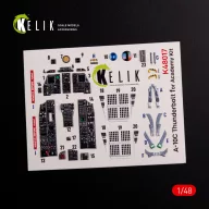   Kelik A-10C Thunderbolt interior 3D decals for Academy kit 1:48 (K48017)