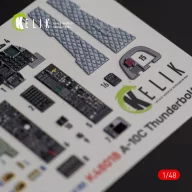  Kelik A-10C Thunderbolt II interior 3D decals for Italeri kit 1:48 (K48018)
