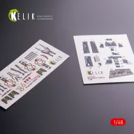   Kelik F-4 (B,N) Phantom II interior 3D decals for Academy kit 1:48 (K48020)
