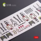 Kelik F-4 (B,N) Phantom II interior 3D decals for Academy kit 1:48 (K48020)