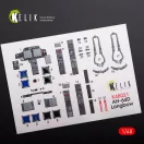 Kelik AH-64D Apache longbow interior 3D decals for Hasegawa kit 1:48 (K48021)