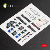   Kelik AH-64D Apache longbow interior 3D decals for Academy kit 1:48 (K48022)