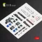 Kelik AH-64D Apache longbow interior 3D decals for Academy kit 1:48 (K48022)