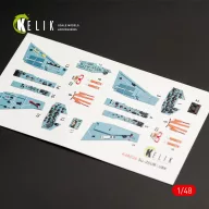   Kelik SU-25UB interior 3D decals for Smer/KP kit 1:48 (K48026)
