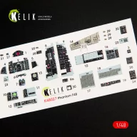 Kelik F-4B interior 3D decals for Tamiya kit 1:48 (K48027)