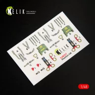 Kelik F-4B interior 3D decals for Tamiya kit 1:48 (K48027)