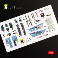   Kelik F/A-18A Hornet interior 3D decals for Kinetic kit 1:48 (K48028)