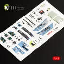 Kelik F/A-18A Hornet interior 3D decals for Kinetic kit 1:48 (K48028)