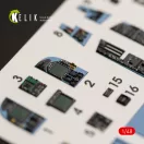 Kelik F/A-18A Hornet interior 3D decals for Kinetic kit 1:48 (K48028)