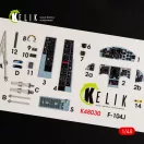 Kelik F-104J Starfighter interior 3D decals for Kinetic kit 1:48 (K48030)