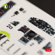   Kelik F-104J Starfighter interior 3D decals for Kinetic kit 1:48 (K48030)