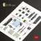Kelik F/A-18E Super Hornet interior 3D decals for MENG kit 1:48 (K48031)