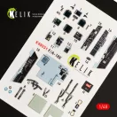 Kelik F/A-18E Super Hornet interior 3D decals for MENG kit 1:48 (K48031)