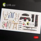 Kelik F-104G Starfighter late type interior 3D decals for Hasegawa kit 1:48 (K48032)
