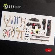   Kelik F-104G Starfighter late type interior 3D decals for Hasegawa kit 1:48 (K48032)