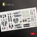 Kelik F/A-18B Hornet interior 3D decals for Kinetic kit 1:48 (K48033)