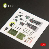   Kelik F-16C Fighting Falcon interior 3D decals for Kinetic kit 1:48 (K48034)