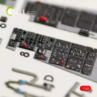   Kelik F-16C Fighting Falcon interior 3D decals for Kinetic kit 1:48 (K48034)