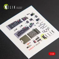   Kelik F-16CN Fighting Falcon interior 3D decals for Tamiya kit 1:48 (K48035)