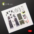 Kelik F-16CN Fighting Falcon interior 3D decals for Tamiya kit 1:48 (K48035)