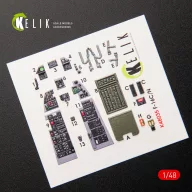   Kelik F-16CN Fighting Falcon interior 3D decals for Tamiya kit 1:48 (K48035)