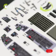   Kelik F-16CN Fighting Falcon interior 3D decals for Tamiya kit 1:48 (K48035)