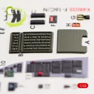   Kelik F-16CN Fighting Falcon interior 3D decals for Tamiya kit 1:48 (K48035)