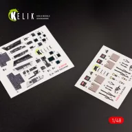   Kelik EA-18G Growler interior 3D decals for MENG kit 1:48 (K48036)