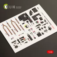   Kelik Bristol Beaufort Mk.1 type 1 interior 3D decals for ICM kit 1:48 (K48037)