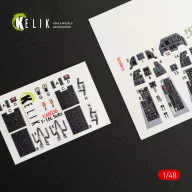   Kelik F-16I Sufa interior 3D decals for Kinetic kit 1:48 (K48038)