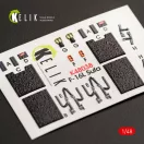 Kelik F-16I Sufa interior 3D decals for Kinetic kit 1:48 (K48038)