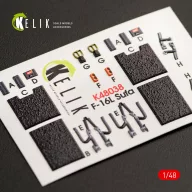   Kelik F-16I Sufa interior 3D decals for Kinetic kit 1:48 (K48038)