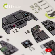   Kelik F-16I Sufa interior 3D decals for Kinetic kit 1:48 (K48038)