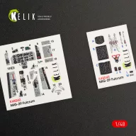   Kelik MiG-29A (9-12) Fulcrum interior 3D decals for GWH kit 1:48 (K48040)