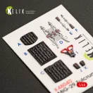 Kelik MiG-29A (9-12) Fulcrum interior 3D decals for GWH kit 1:48 (K48040)