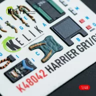   Kelik Harrier GR1/GR3 interior 3D decals for Kinetic kit 1:48 (K48042)