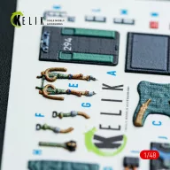   Kelik Harrier GR1/GR3 interior 3D decals for Kinetic kit 1:48 (K48042)