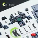 Kelik Harrier GR1/GR3 interior 3D decals for Kinetic kit 1:48 (K48042)