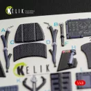 Kelik F-35A Lightning II interior 3D decals for Kitty Hawk / Zimimodel kit 1:48 (K48047)