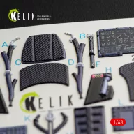   Kelik F-35A Lightning II interior 3D decals for Kitty Hawk / Zimimodel kit 1:48 (K48047)