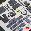 Kelik F-35A Lightning II interior 3D decals for Kitty Hawk / Zimimodel kit 1:48 (K48047)