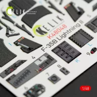   Kelik F-35B Lightning II interior 3D decals for Kitty Hawk / Zimimodel kit 1:48 (K48048)