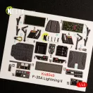 Kelik F-35A Lightning II interior 3D decals for Meng kit 1:48 (K48049)