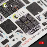   Kelik MH-60K Black Hawk interior 3D decals for Italeri kit 2666 1:48 (K48050)