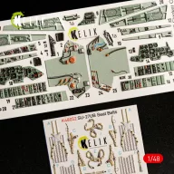   Kelik SU-27UB Flanker interior 3D decals for GWH kit 1:48 (K48052)